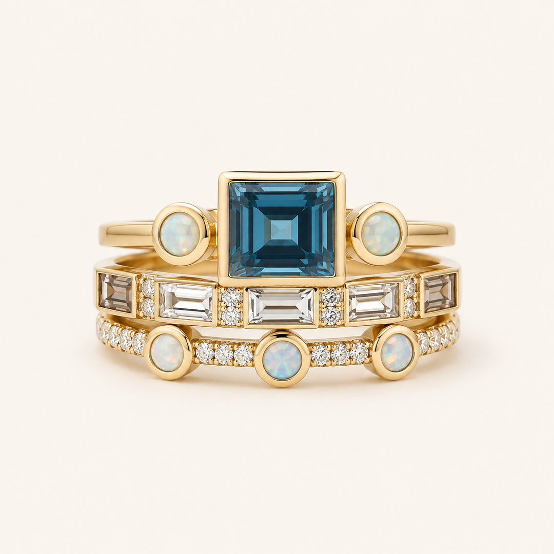 Jolene Sapphire Ring Set