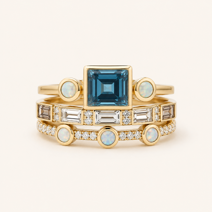 Jolene Sapphire Ring Set