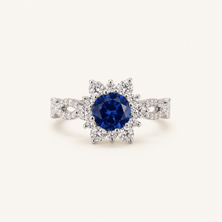 Filomena White Gold Sapphire Ring