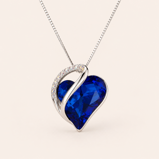 Ophelia White Gold Sapphire Necklace