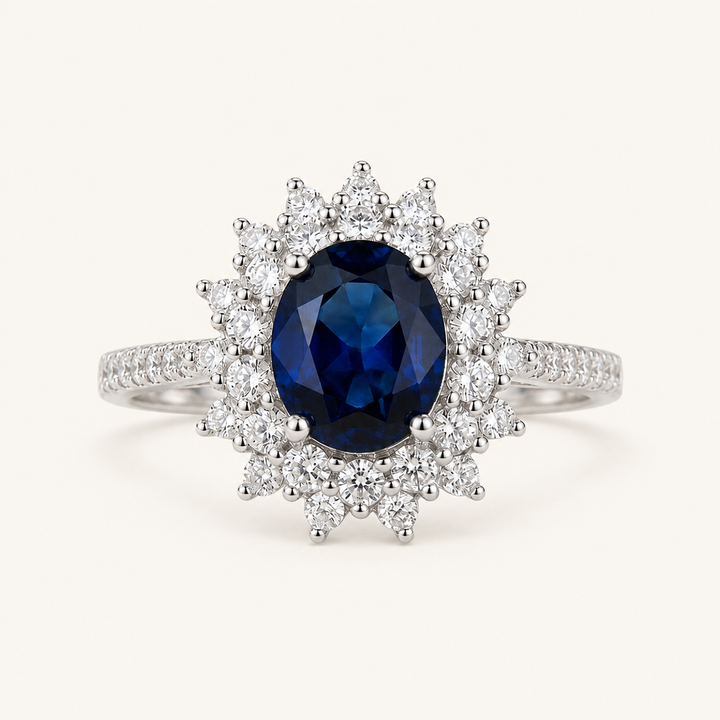 Aurora White Gold Sapphire Ring