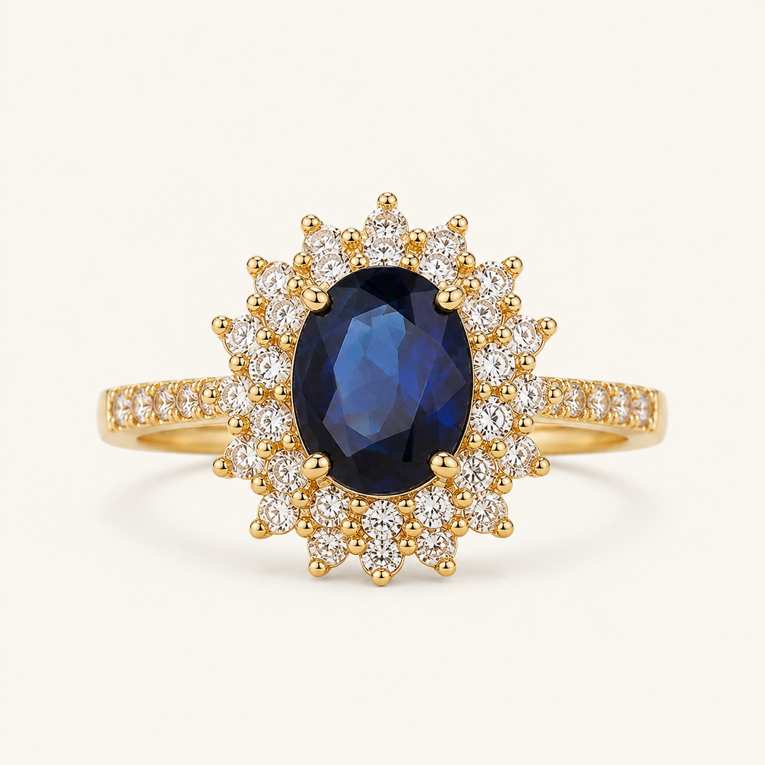Aurora Gold Sapphire Ring