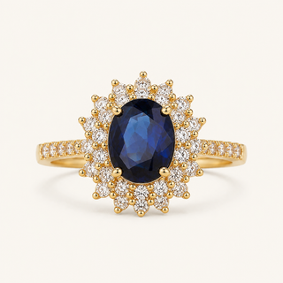 Aurora Gold Sapphire Ring