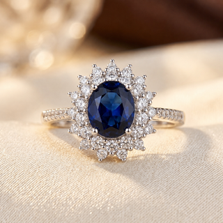 Aurora White Gold Sapphire Ring