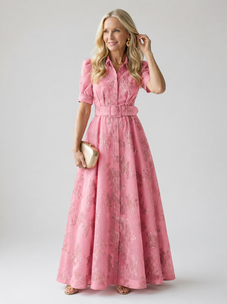 Vivian & Claire™ | Belted Floral Maxi Dress