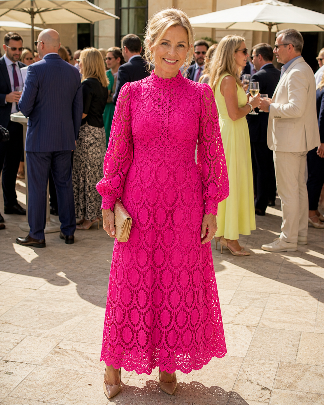 Vivian & Claire™ | Lace Midi Dress
