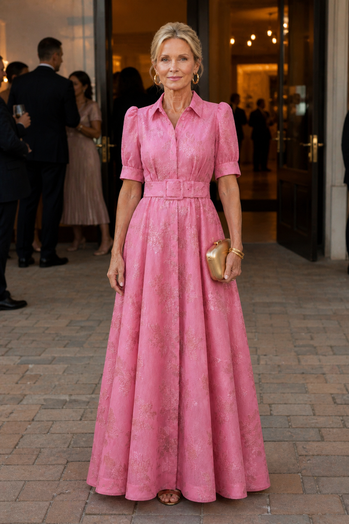 Vivian & Claire™ | Belted Floral Maxi Dress