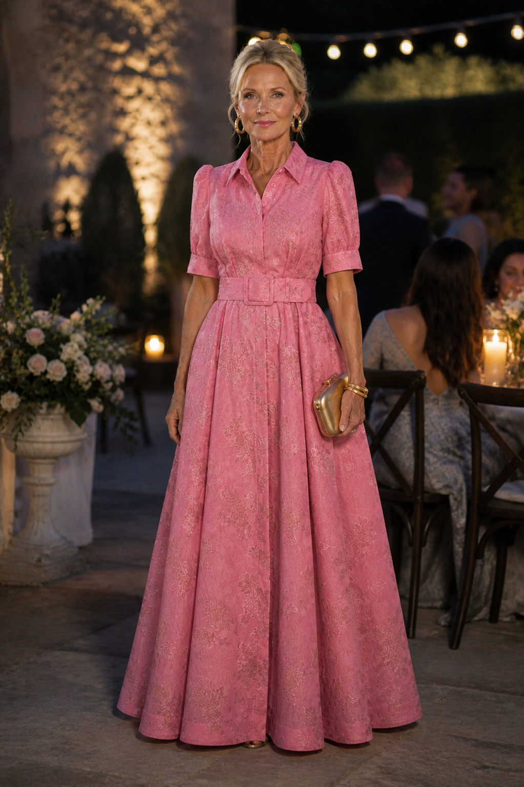 Vivian & Claire™ | Belted Floral Maxi Dress