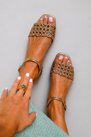 Aurora™ | Golden Summer Enchantment Sandals
