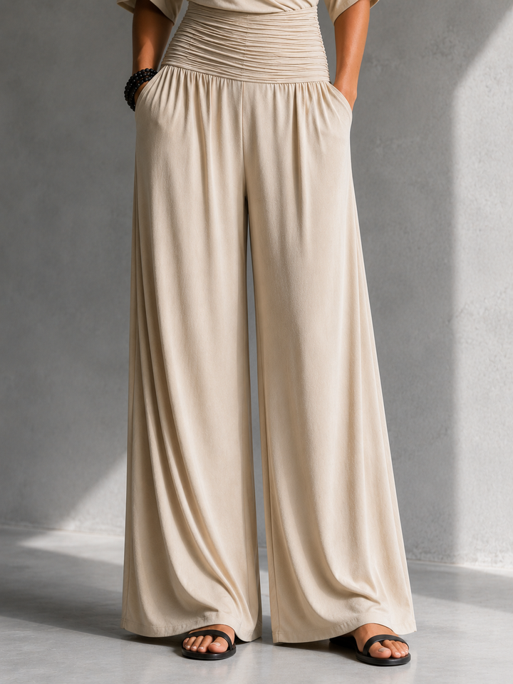 Zeni | Elegant Wrap Jumpsuit with Wide Legs