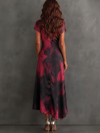 Rosalia | Printed Wrap Midi Dress