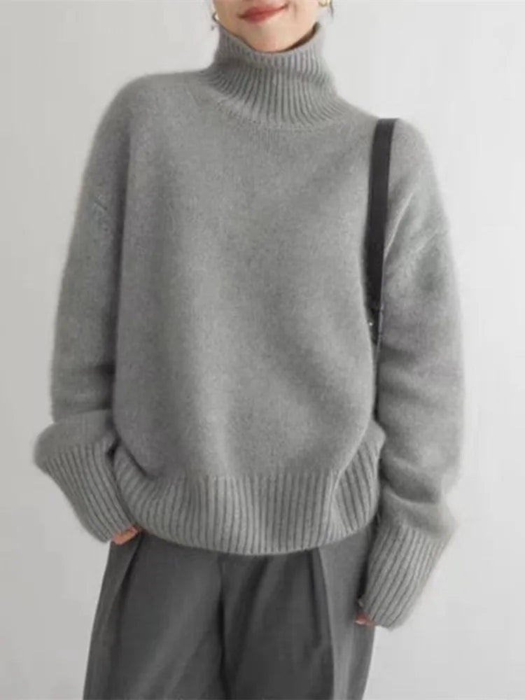 V|C - Oversized Turtleneck Knit Sweater Kathleen