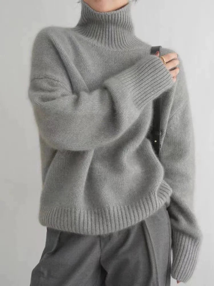 V|C - Oversized Turtleneck Knit Sweater Kathleen
