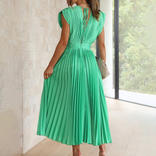 Vivian & Claire™ | Timeless Pleated Midi Dress