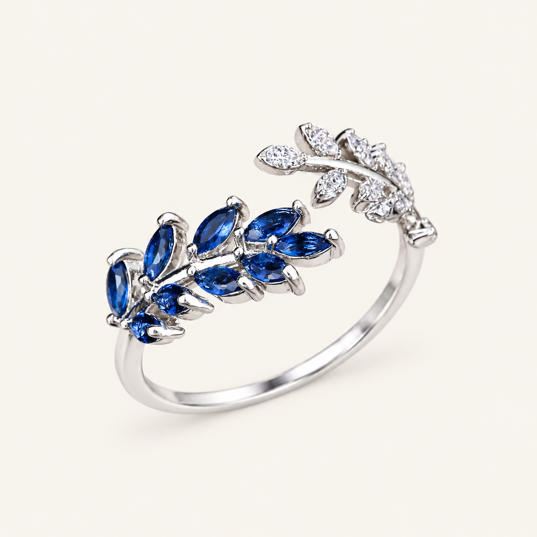 Vivara Sapphire Leaf Ring