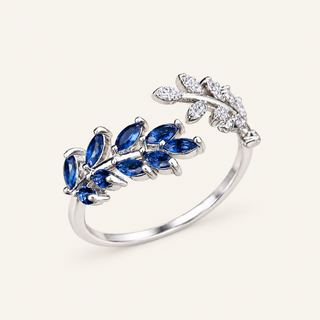 Vivara Sapphire Leaf Ring