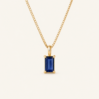 Liora Gold Sapphire Necklace