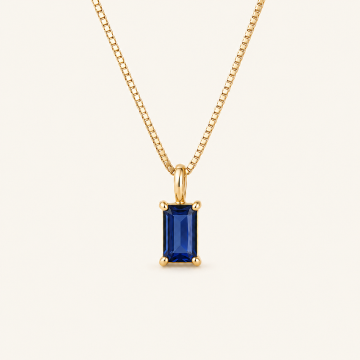 Liora Gold Sapphire Necklace