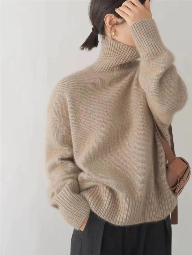 V|C - Oversized Turtleneck Knit Sweater Kathleen