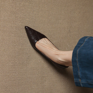 Michèle™ | Elegant Low Heel Court Shoes