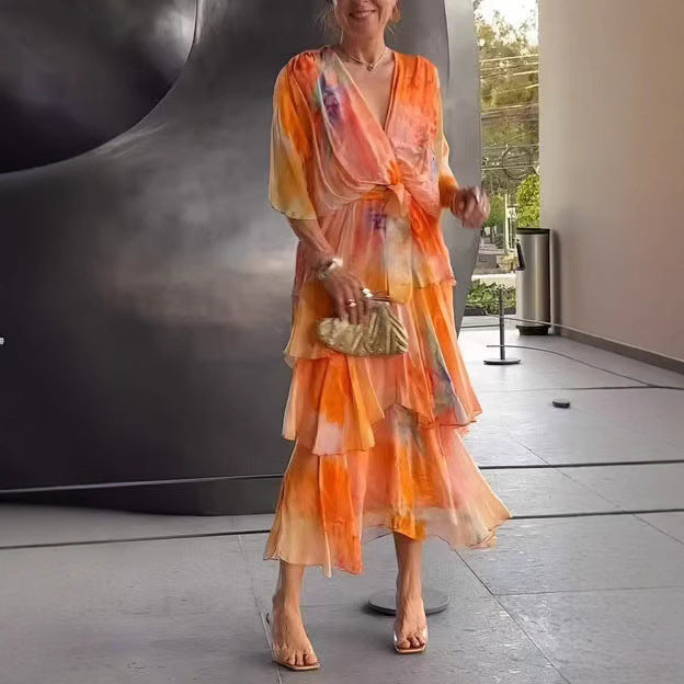 Vivian & Claire™ | Layered Floral Sun Dress