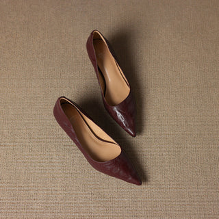 Michèle™ | Elegant Low Heel Court Shoes