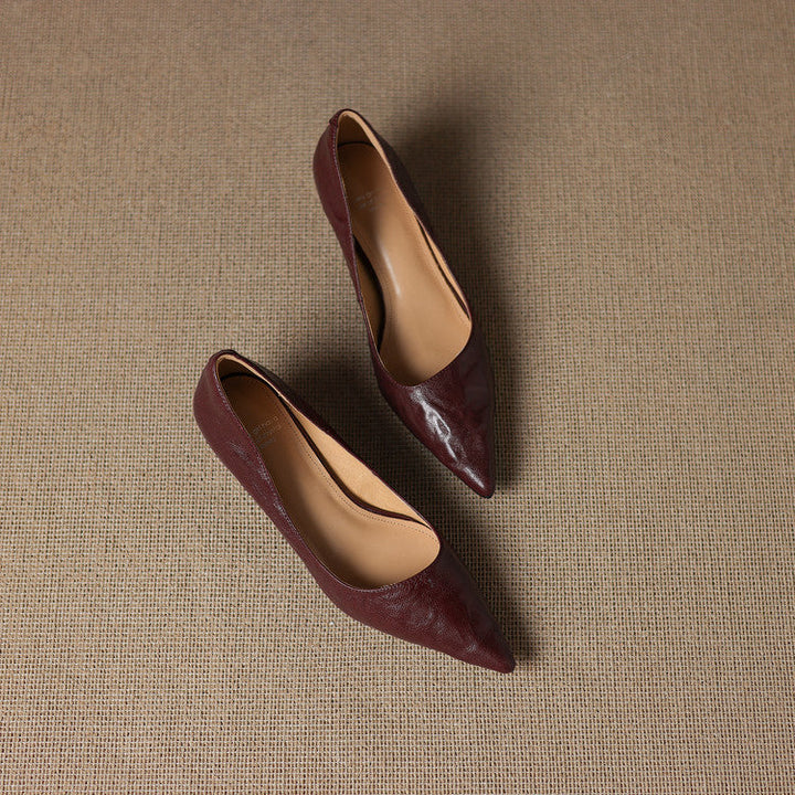 Michèle™ | Elegant Low Heel Court Shoes