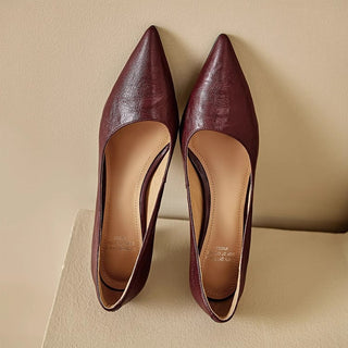 Michèle™ | Elegant Low Heel Court Shoes
