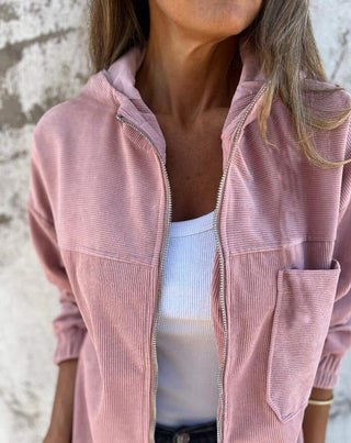 Eloisa Corduroy Zip-Up Jacket