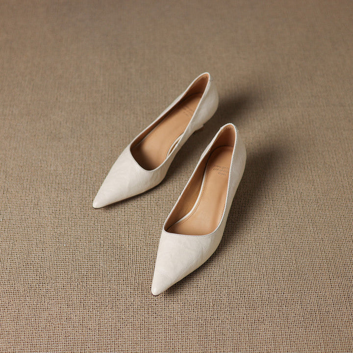 Michèle™ | Elegant Low Heel Court Shoes