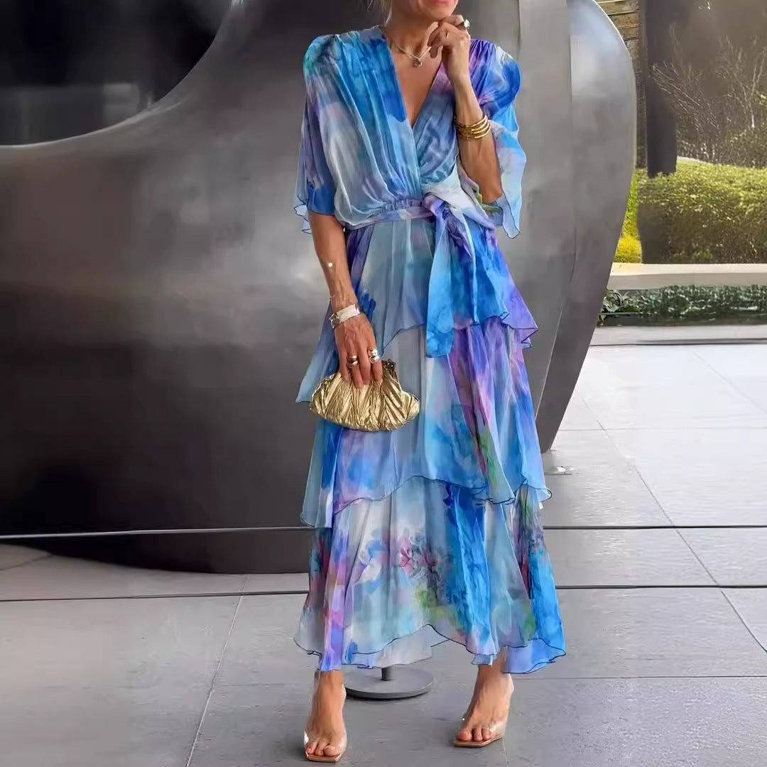 Vivian & Claire™ | Layered Floral Sun Dress