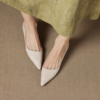 Michèle™ | Elegant Low Heel Court Shoes