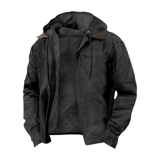 Henry™ | Warm Fleece Lined Hooded Vintage Jacket