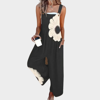 Comfortable Printed Overalls