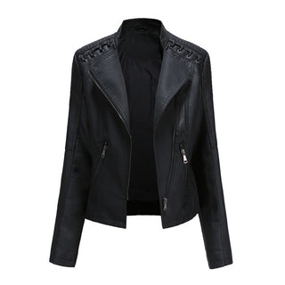 Marguerite™ | Women's Asymmetrical Grommet Moto Quilted Jacket