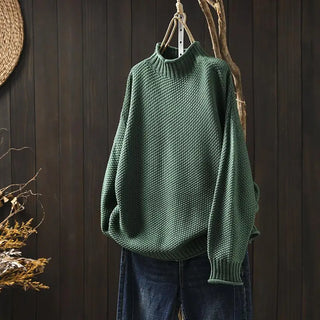 V|C - Relaxed Mock Neck Knit Sweater Ruthie