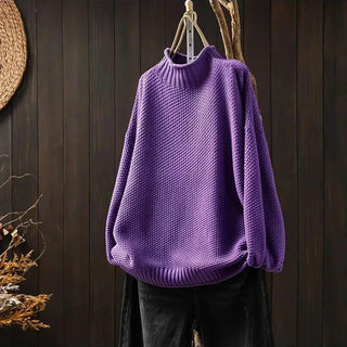 V|C - Relaxed Mock Neck Knit Sweater Ruthie
