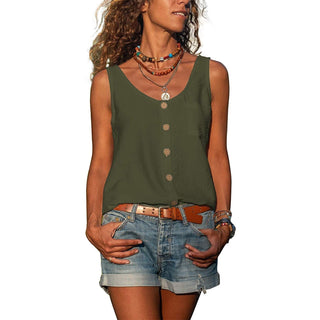 Relaxed Ibiza Style Sleeveless Top