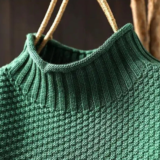 V|C - Relaxed Mock Neck Knit Sweater Ruthie