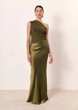Vivian & Claire™ | Maxi Dress with a Guilt in Satin