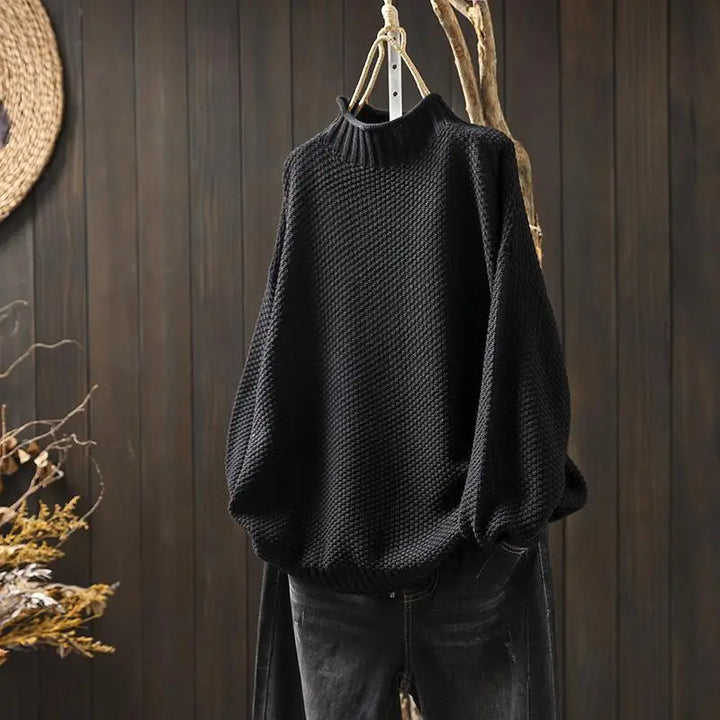 V|C - Relaxed Mock Neck Knit Sweater Ruthie