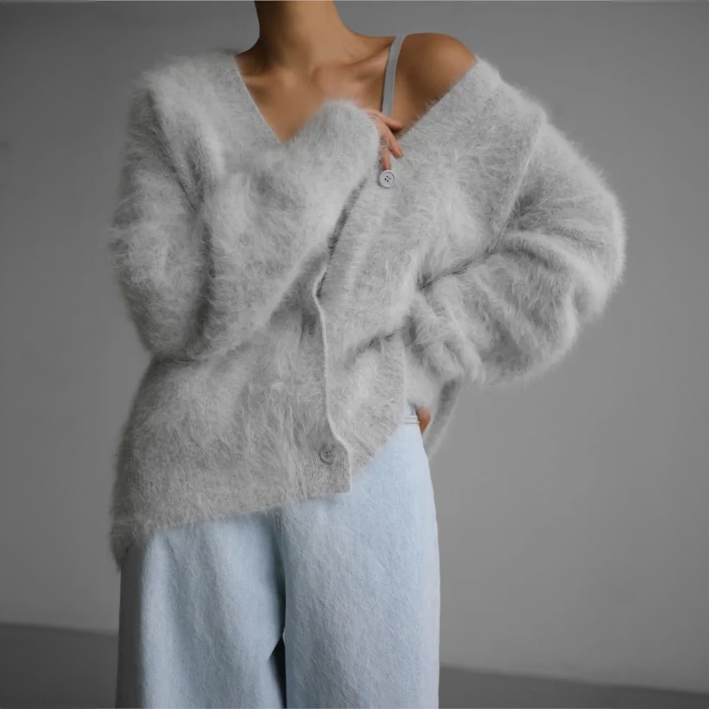 V|C - Brushed Mohair Button Cardigan Margaret