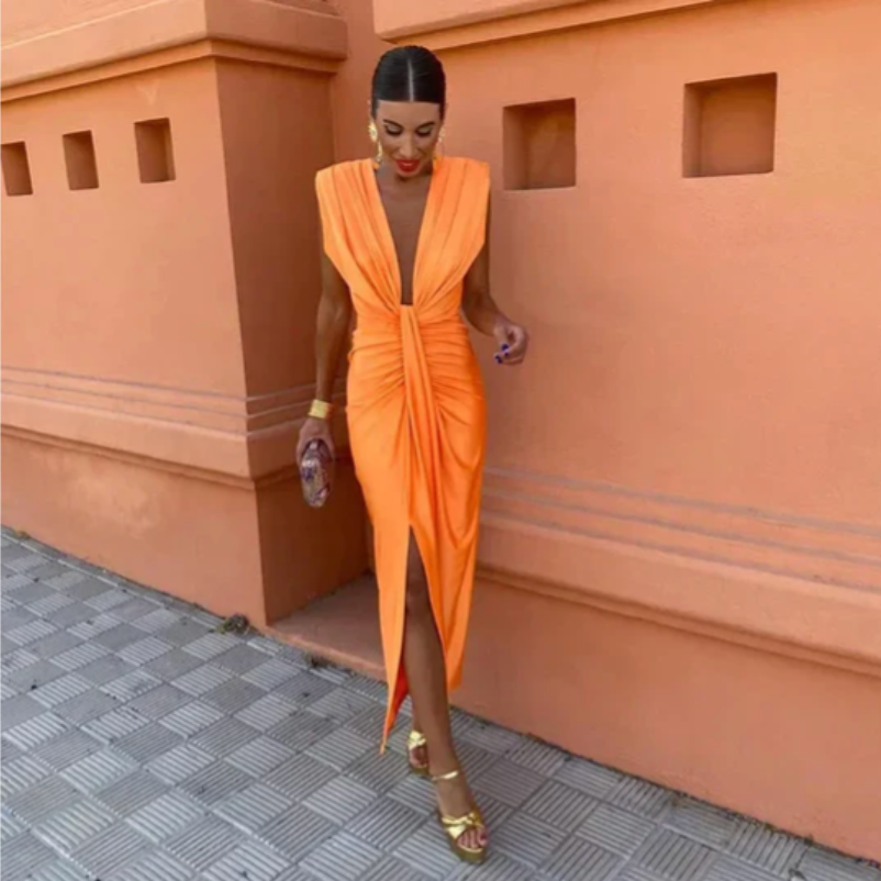 Vivian & Claire™ | Elegant Pleated Dress