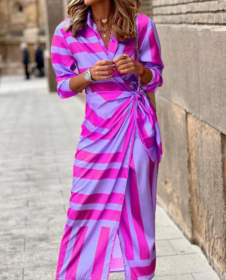 Vivian & Claire™ | Printed Wrap Dress