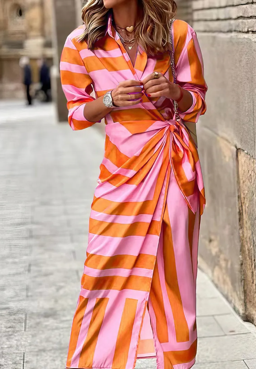 Vivian & Claire™ | Printed Wrap Dress