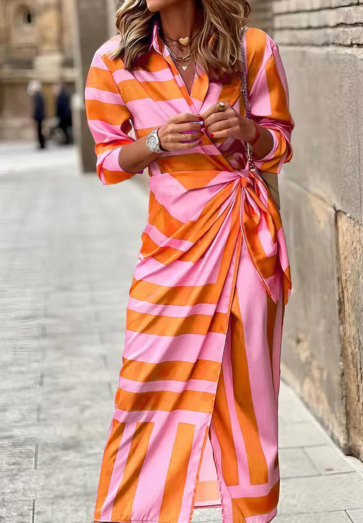 Vivian & Claire™ | Printed Wrap Dress