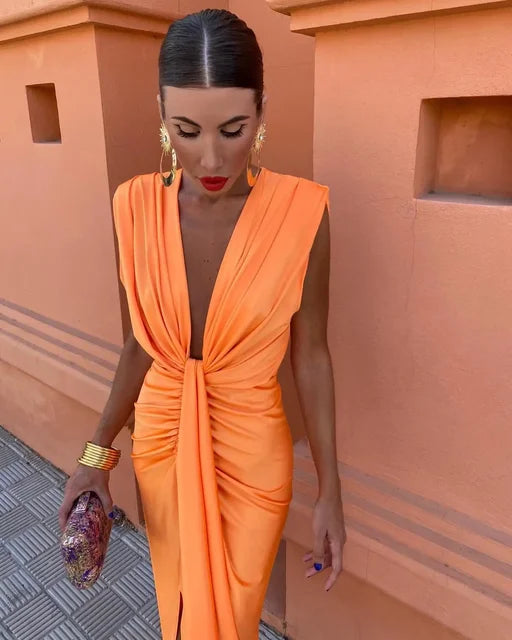Vivian & Claire™ | Elegant Pleated Dress