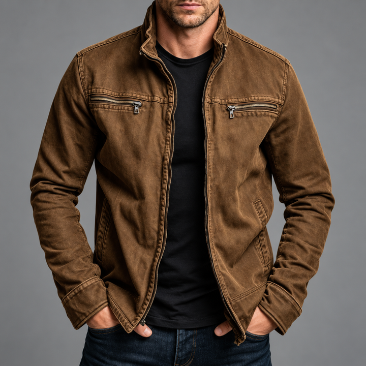 Marion | Zip Jacket - Vintage Washed