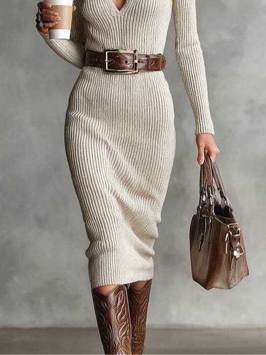Clara | Elegant Knit Dress