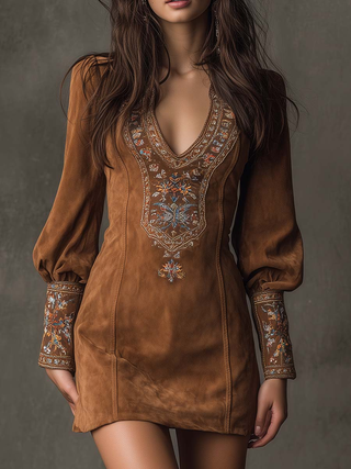 Bonnie | Suede Effect Dress